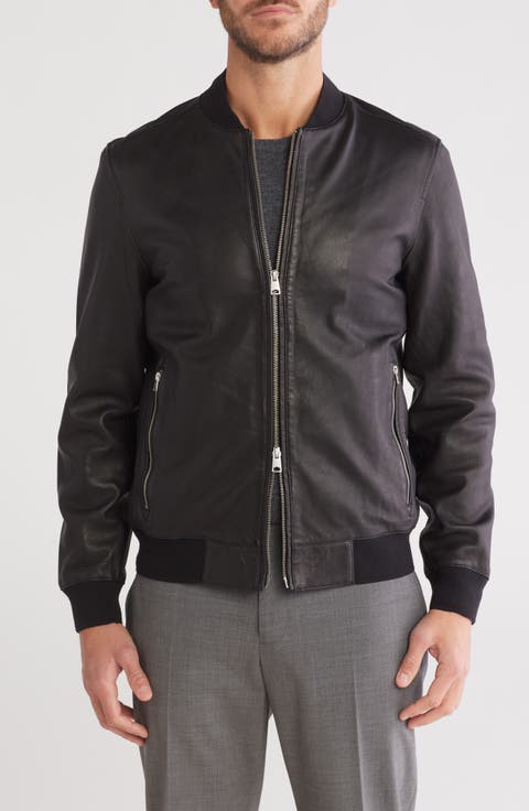 Niko Leather Bomber Jacket
