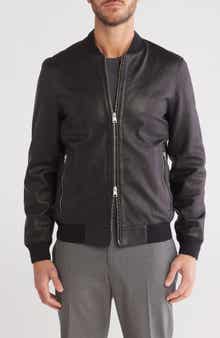 AllSaints Niko Leather Bomber Jacket