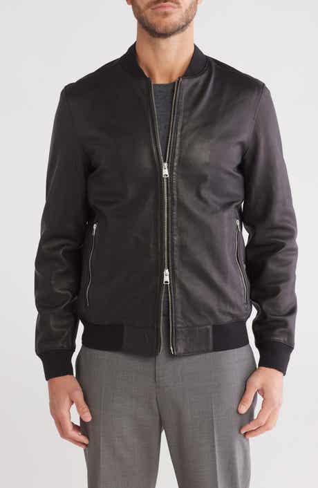 AllSaints Niko Leather Bomber Jacket