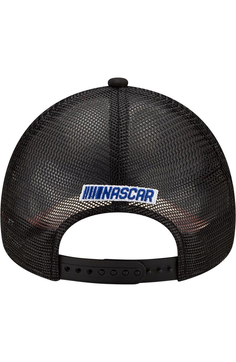 New Era Men's New Era Black Wood Brothers Racing Legends A-Frame 9FORTY Snapback Hat, Alternate, color, 