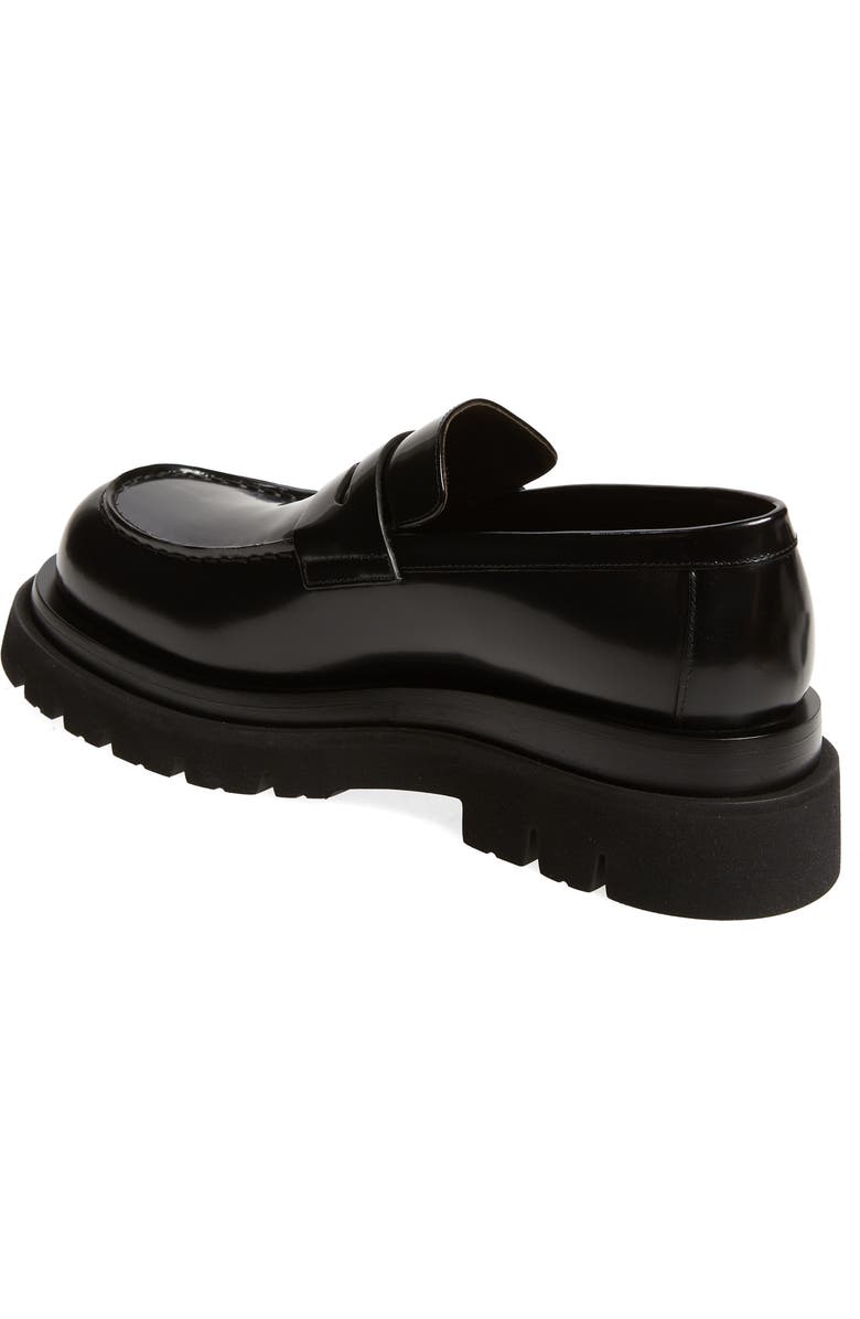 Bottega Veneta Lug Sole Loafer, Alternate, color, Black