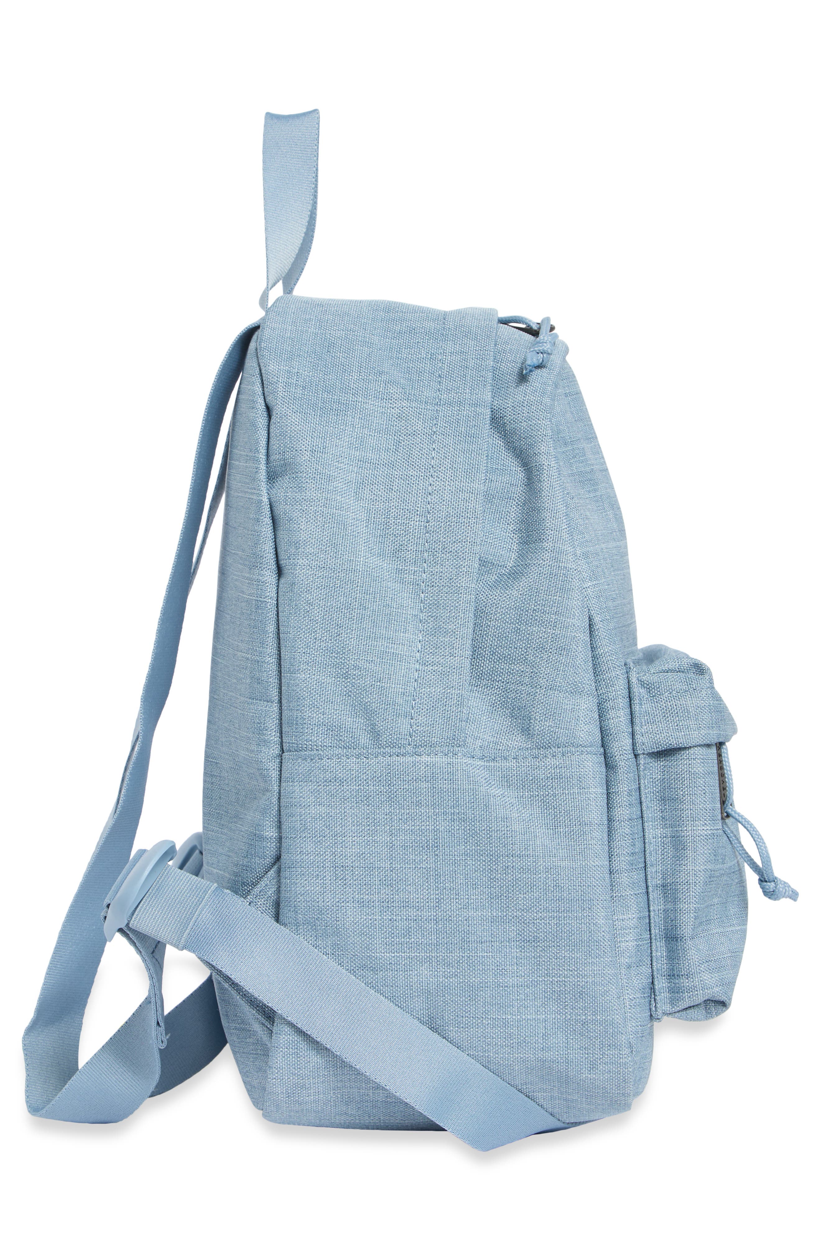 Classic Mini Backpack, Alternate, color, ASHLEY BLUE CROSSHATCH