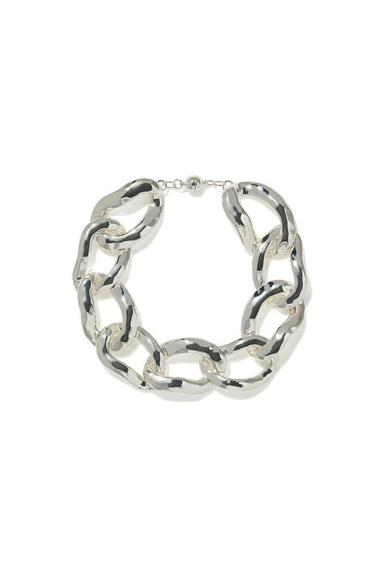 Chunky Chain Choker, Main, color, SILVER