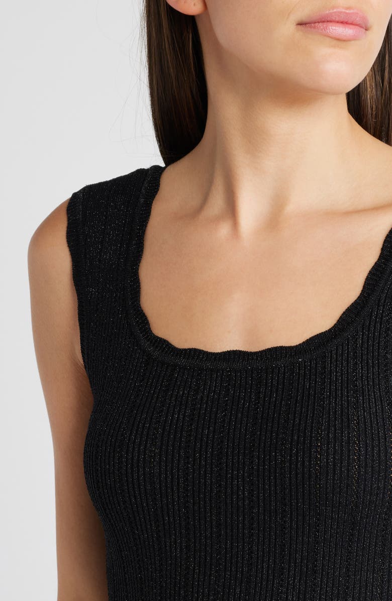 LoveShackFancy Maryanne Embellished Knit Minidress, Alternate, color, 