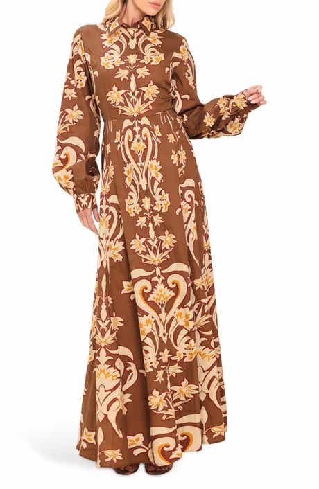 Long Sleeve Cotton Maxi Shirtdress