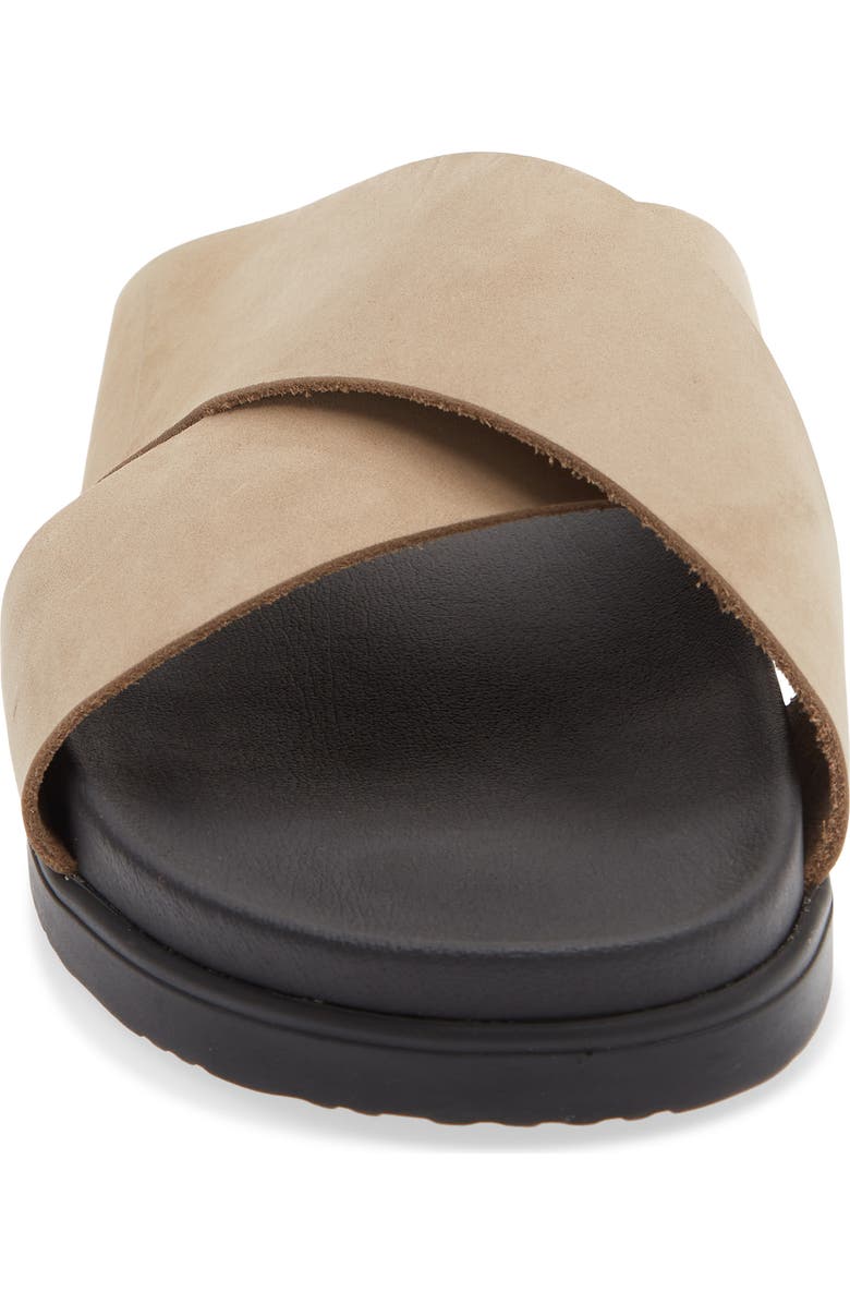 Bruno Magli Beau Slide Sandal, Alternate, color, Sand Nubuck