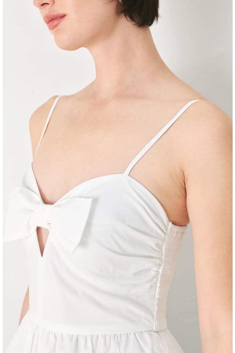 Bow Front Tank Top, Alternate, color, WHITE