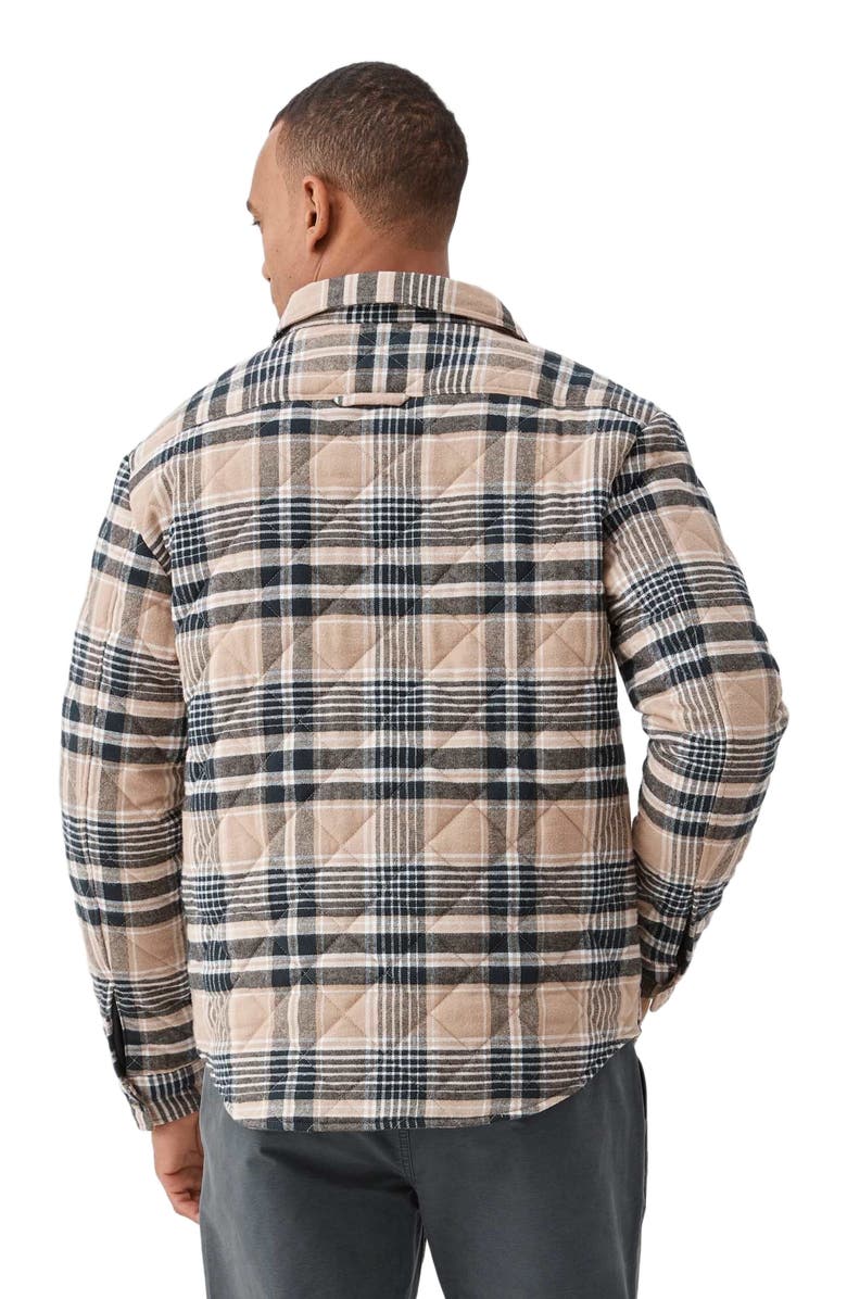 Surfside Supply Co. Skip Quilted Shirt Jacket, Alternate, color, Chinchilla Black