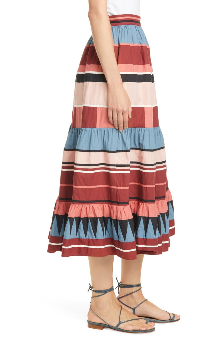 Ulla Johnson Simi Stripe Skirt, Alternate, color, 