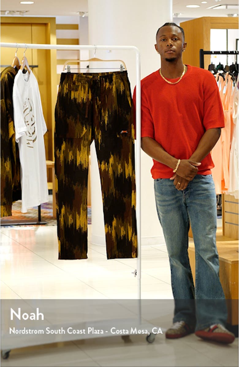 Drip Camo Straight Fit Drawstring Ripstop Pants, sales video thumbnail