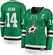 FANATICS Women's Fanatics Jamie Benn Kelly Green Dallas Stars Captain Patch Home Breakaway Player Jersey