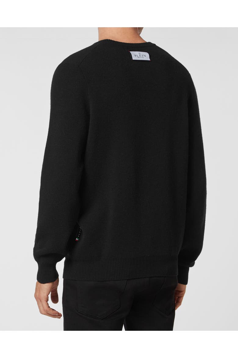 Pullover Round Neck Men, Alternate, color, black