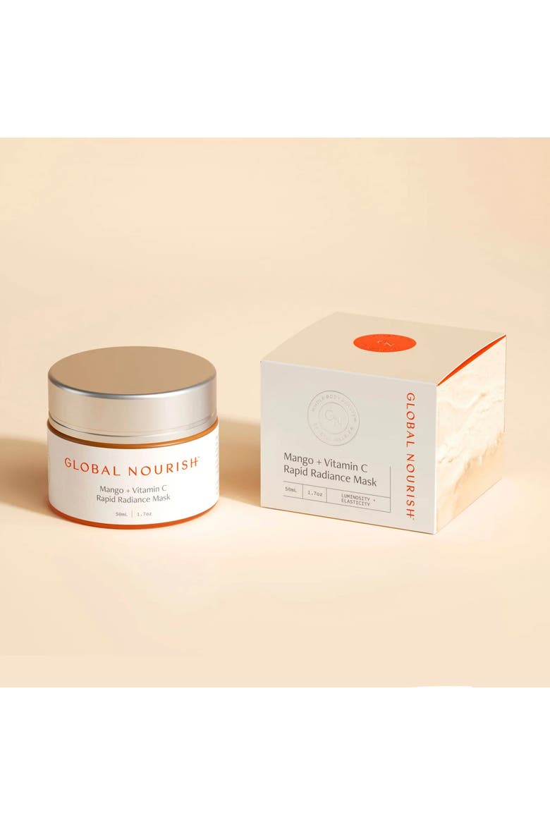 Mango + Vitamin C Rapid Radiance Mask, Main, color, White