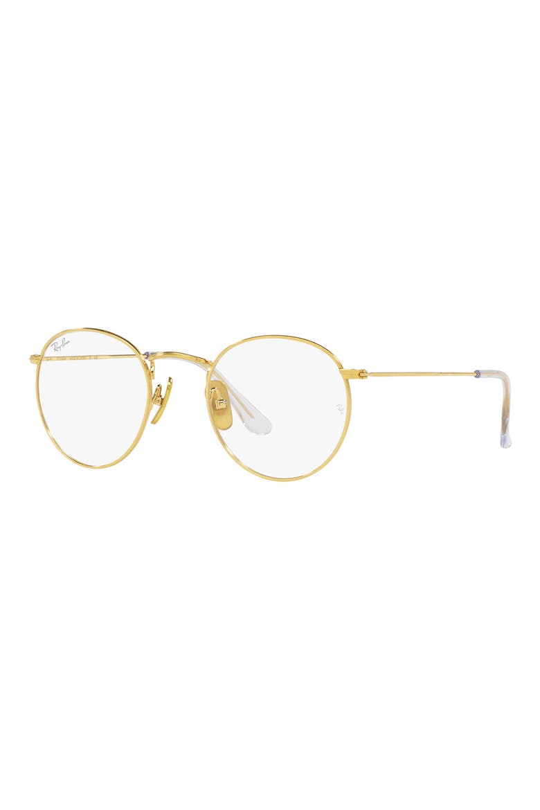 RX8247V 47mm Square Optical Glasses, Alternate, color, MILKY IVORY