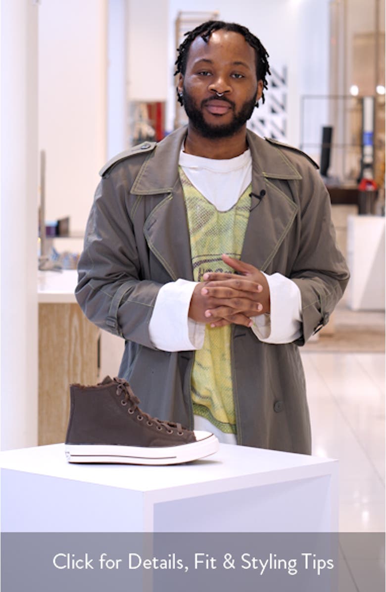 Chuck Taylor<sup>®</sup> All Star<sup>®</sup> 70 Leather High Top Sneaker, sales video thumbnail