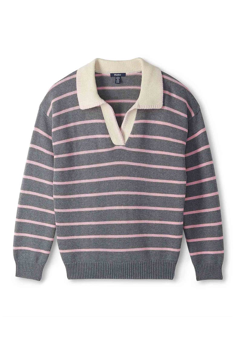 Johnny Collar Sweater, Main, color, CHARCOAL MELANGE