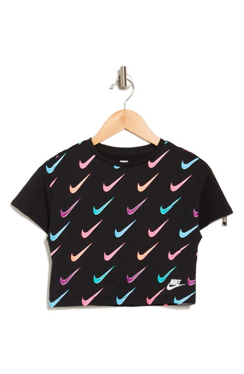 Kids' Icon Swoosh Cotton Graphic T-Shirt (Toddler)