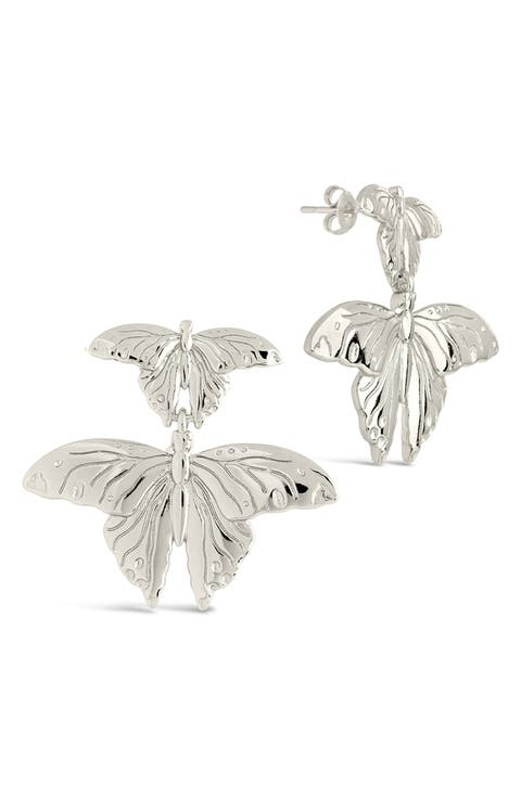 Rowena Butterfly Stud Earrings