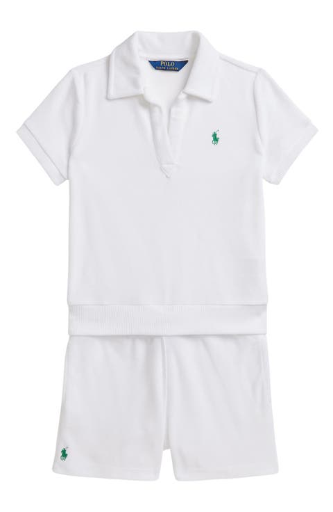Kids' Terry Cloth Polo & Shirts Set (Big Kid)