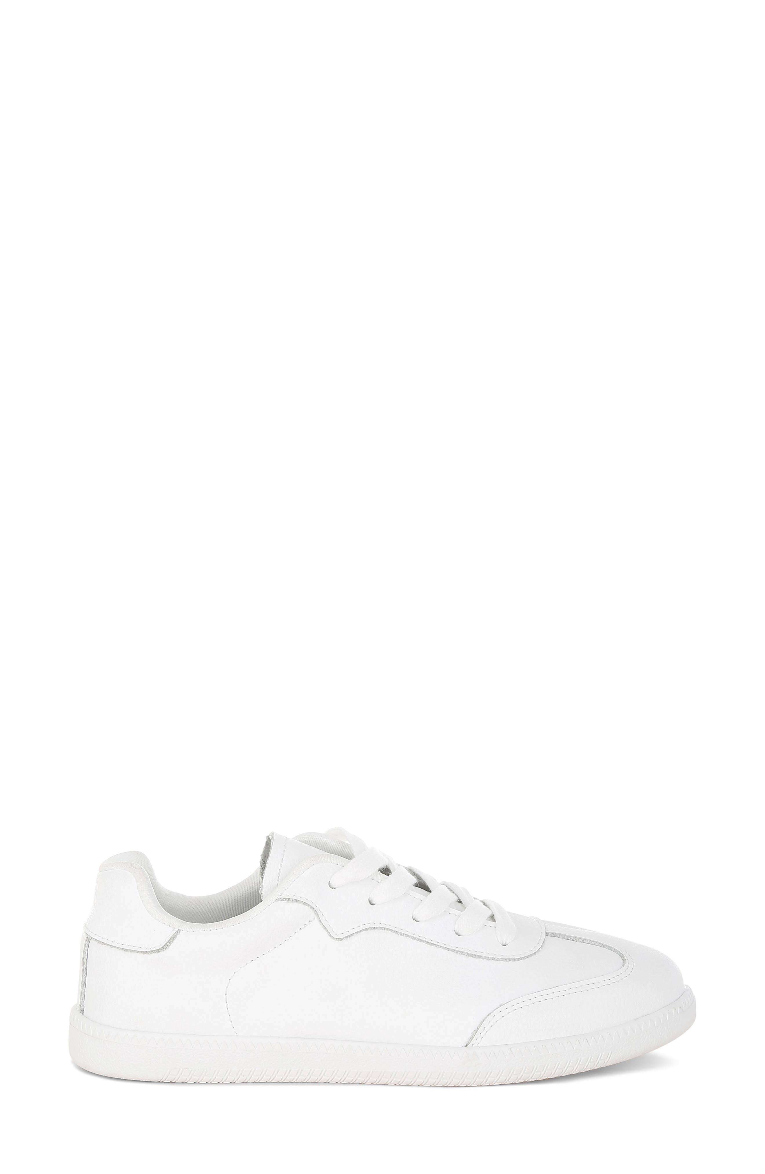 Bostonia Bike Toe Leather Sneaker, Alternate, color, WHITE