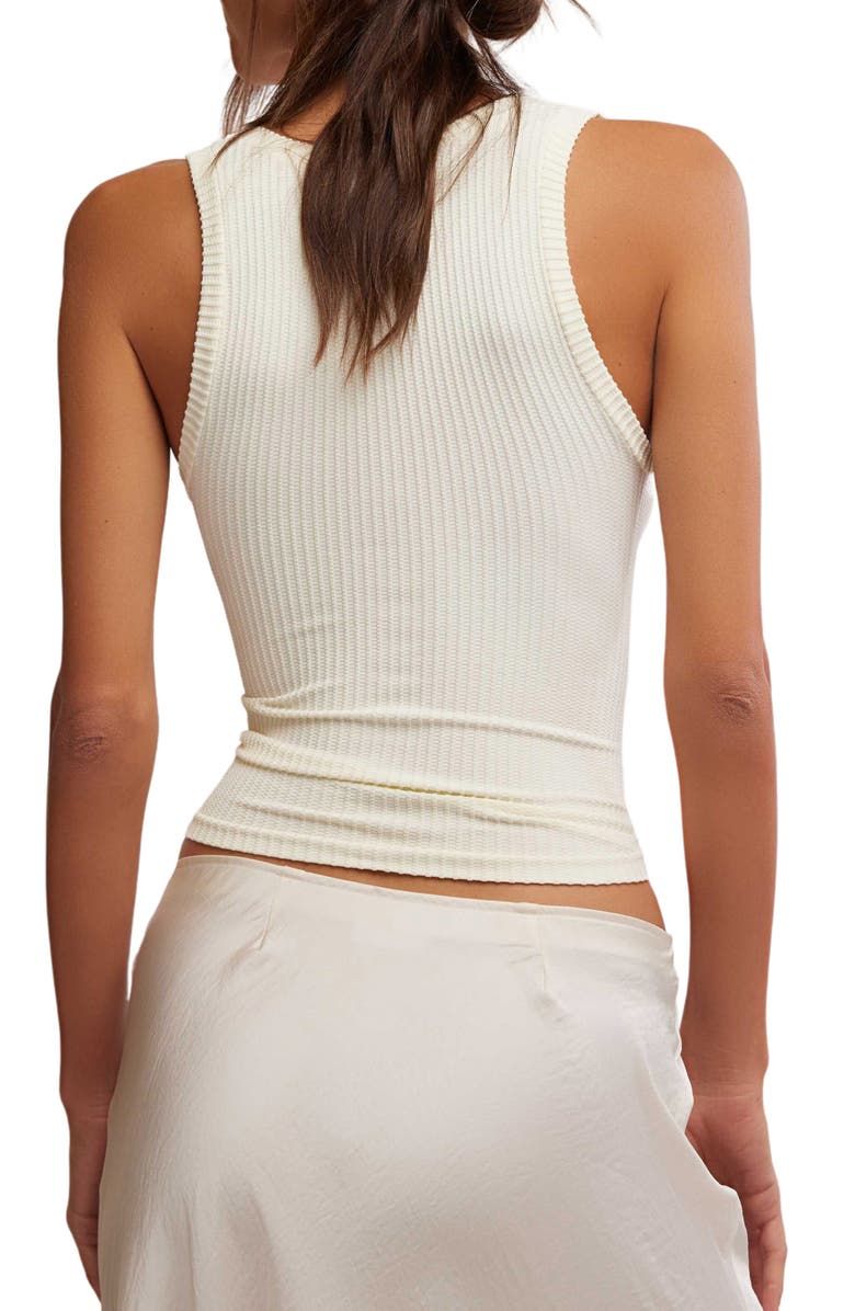 Free People Clean Slate Crop Tank, Alternate, color, Ecru