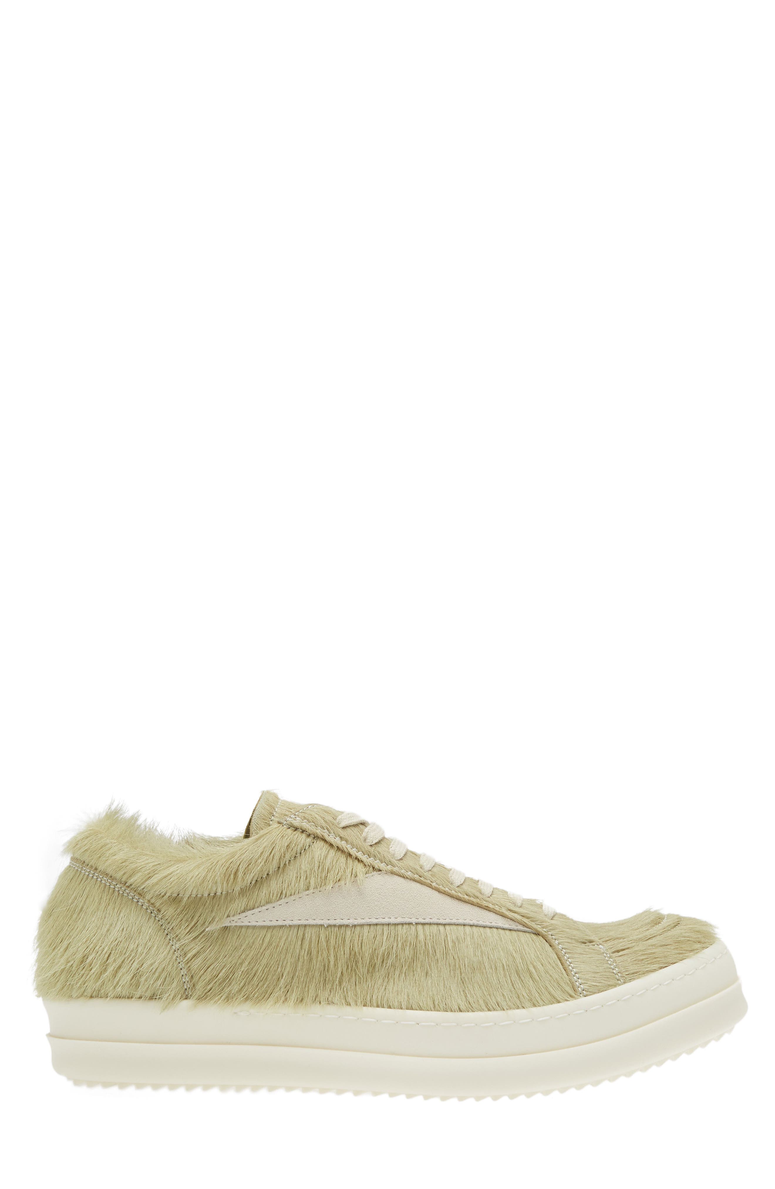 Rick Owens Luxor Vintage Genuine Calf Hair Sneaker, Alternate, color, 