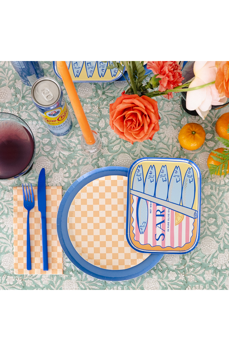 Jollity & Co. Le Dinner Sardine Can Dinner Plates, Alternate, color, Assorted Pre-Pack