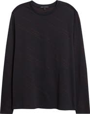 Robert Barakett Domenico Long Sleeve Cotton Blend T-Shirt