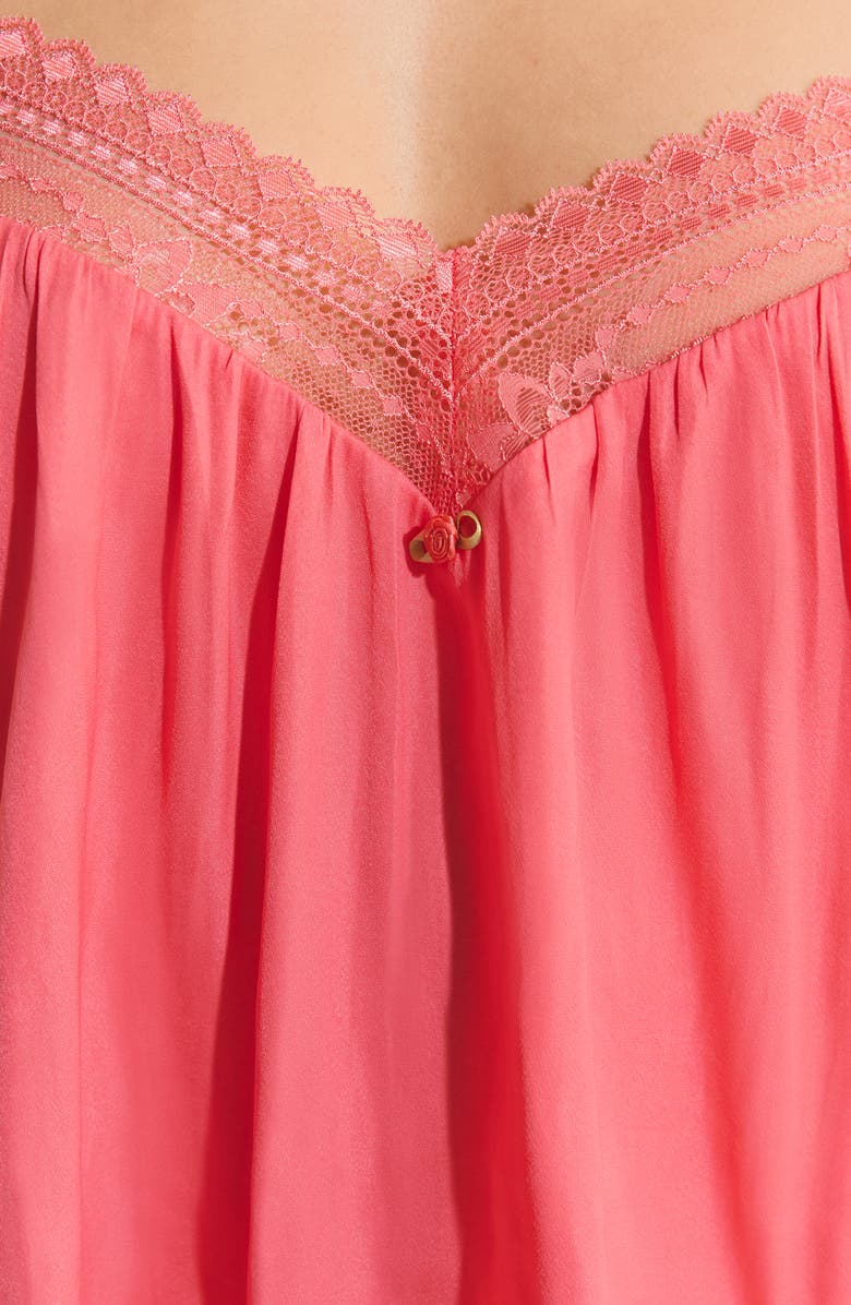 Etam Panama Lace Trim Camisole, Alternate, color, Grenadine