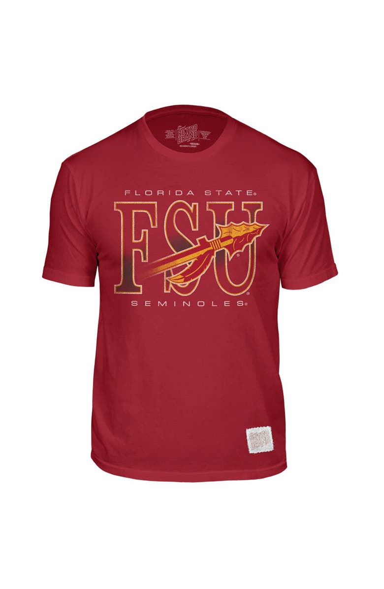 Retro Brand Men's Original Retro Brand  Garnet Florida State Seminoles Retro T-Shirt, Main, color, 
