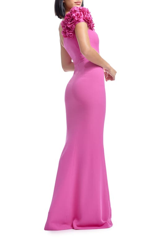DRESS THE POPULATION DRESS THE POPULATION AUBRIELLE ASYMMETRIC GOWN
