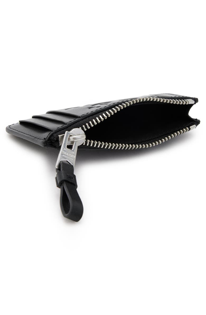 AllSaints Tierra Isamu Leather Wallet, Alternate, color, Black