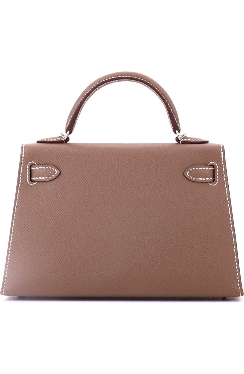 Pre-Owned Hermes Kelly Mini II Bag Grey Epsom with Palladium Hardware 20, Alternate, color, Etoupe