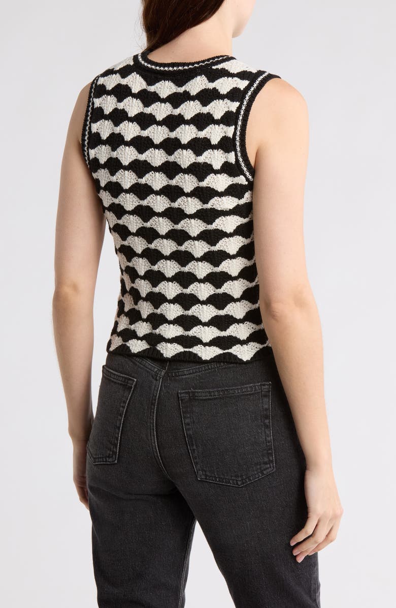 Blu Pepper Scallop Knit Top, Alternate, color,