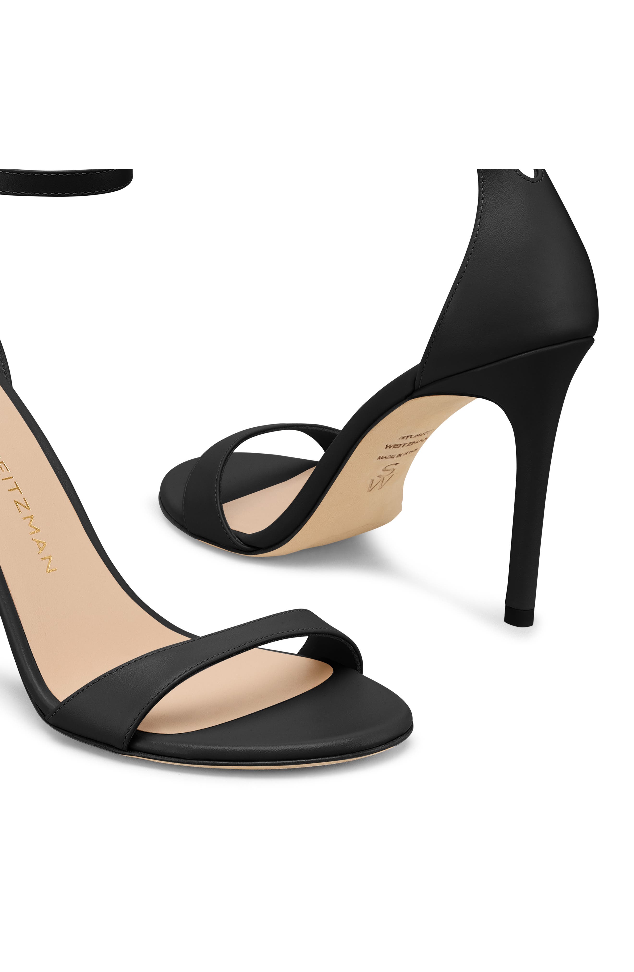 Stuart Weitzman Nudist II Sandal, Alternate, color, Black