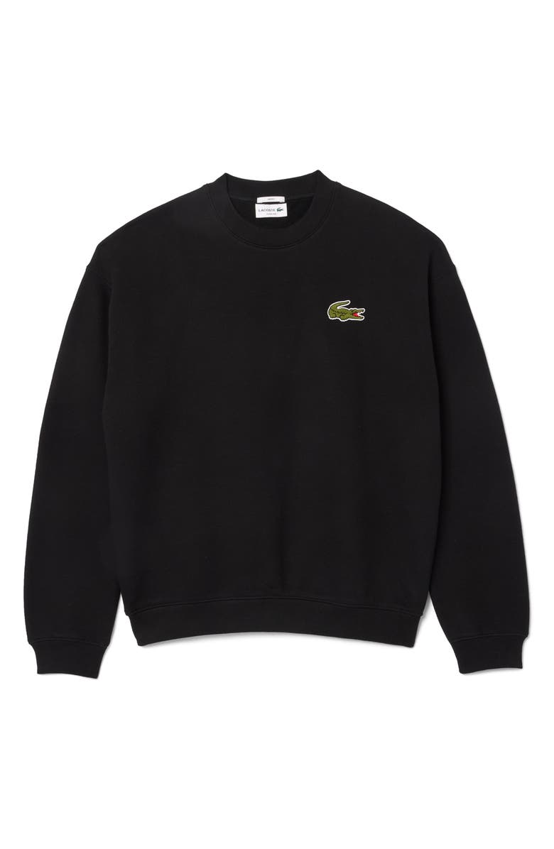 Lacoste Loose Fit Cotton French Terry Sweatshirt, Main, color,