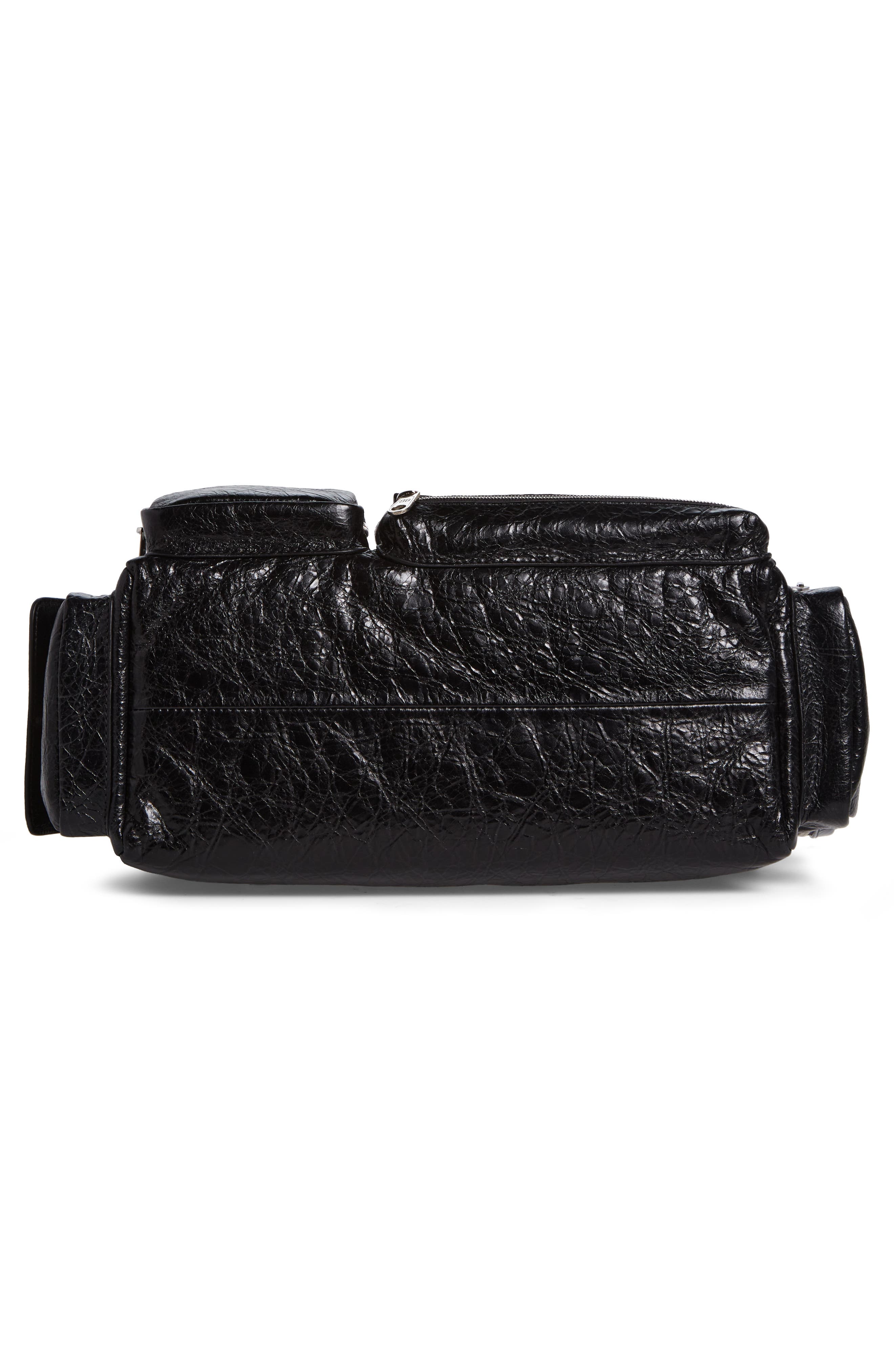 Balenciaga Small Superbusy Crinkle Leather Sling Bag, Alternate, color, 