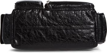Small Superbusy Crinkle Leather Sling Bag