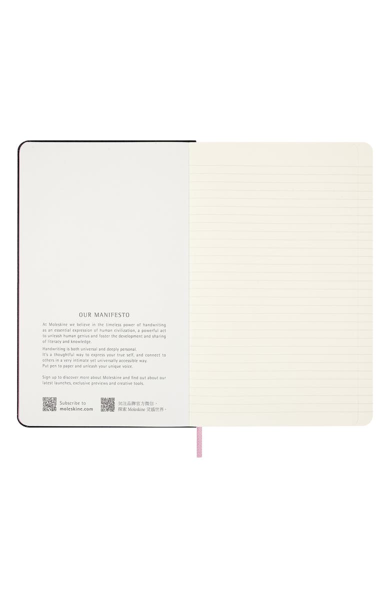 Moleskine x BLACKPINK Large Hardcover Notebook, Alternate, color, Black Pink