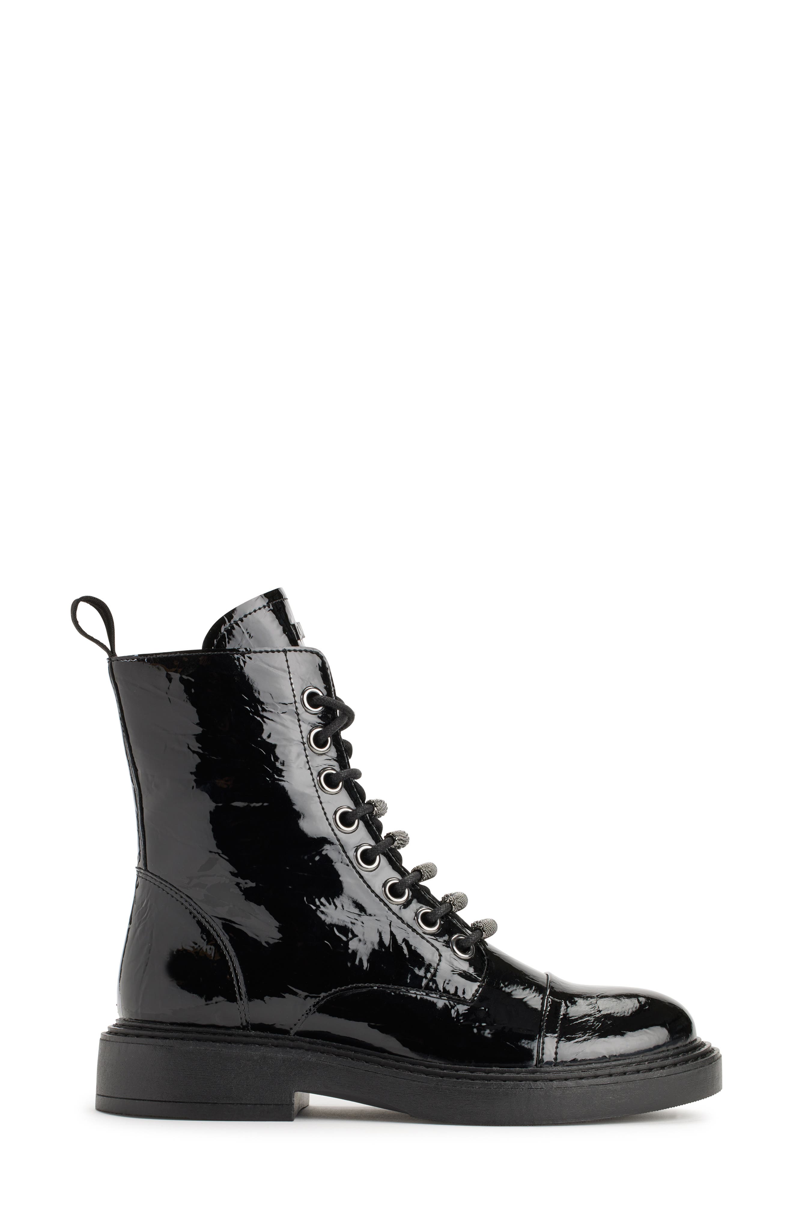 DKNY Iris Combat Boot, Alternate, color, Black
