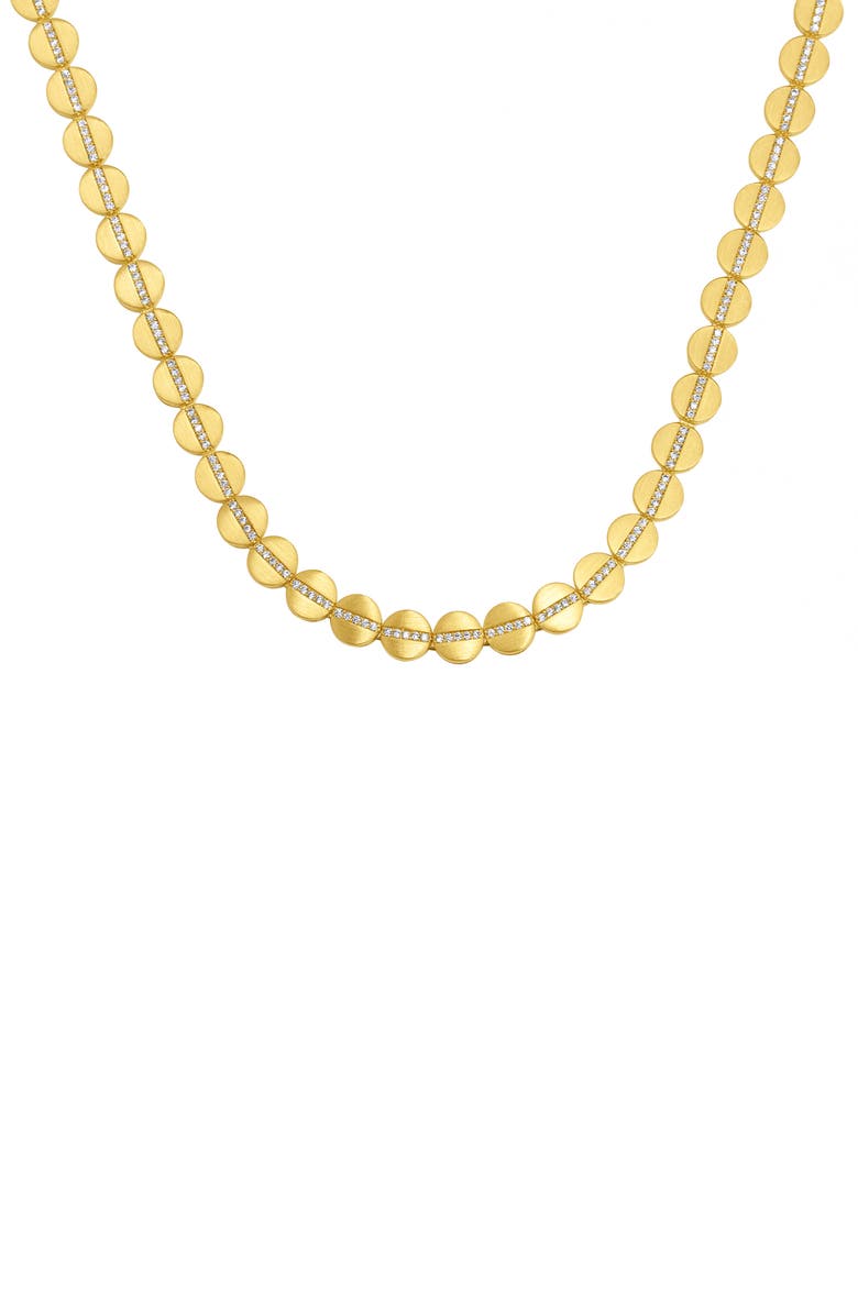 Dean Davidson Petite Pavé White Topaz Necklace, Main, color, 