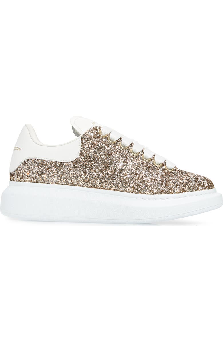 McQueen Oversized Glitter Platform Sneaker, Alternate, color,