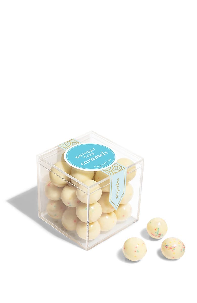 sugarfina Birthday Cake Caramels Set of 4 Candy Cubes, Alternate, color, Blue
