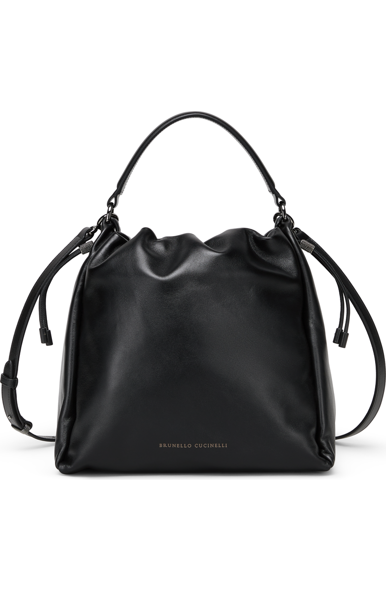 Brunello Cucinelli Soft leather Mellow Bucket bag, Main, color,