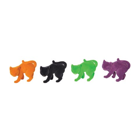 Flocked Scaredy Cat In Box Figurines Assortment of 12