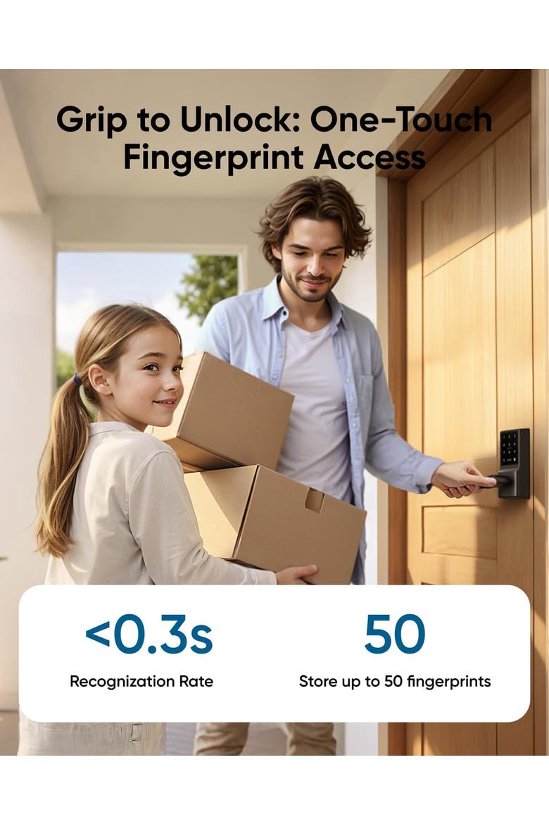Smart Lock C30, Alternate, color, Black