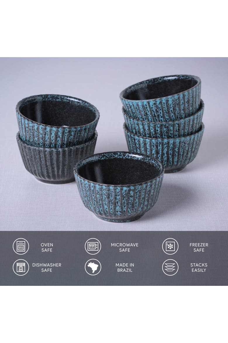 Linhas Ramekin Set of 6, Alternate, color, Night Sky