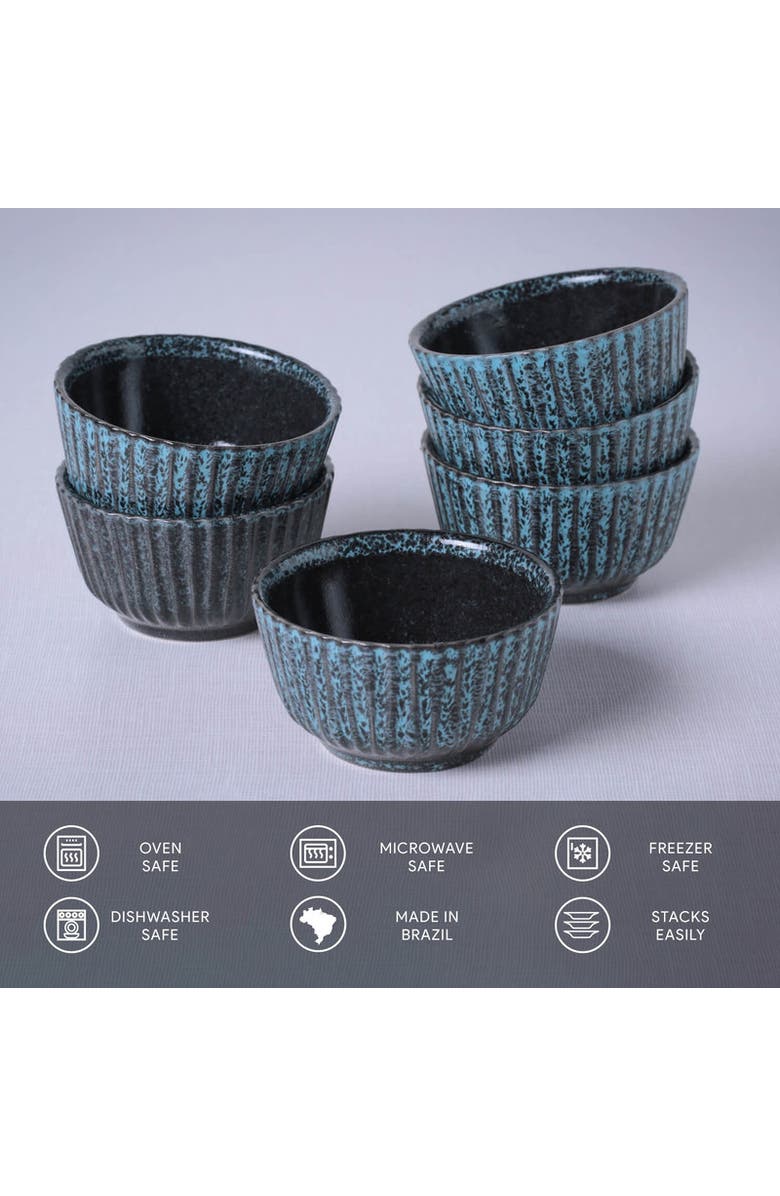 Porto Brasil Linhas Ramekin Set of 6, Alternate, color, Night Sky