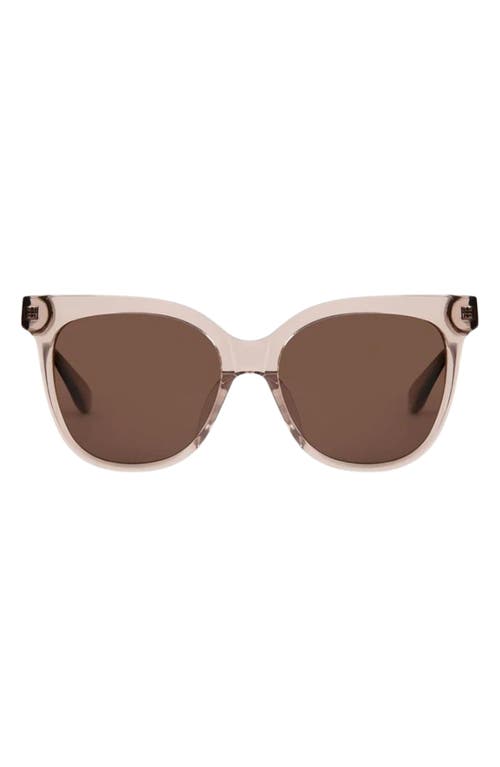 Mohala Eyewear Mahina 56mm Low Bridge Wide Width Polarized Cat Eye Sunglasses In Sand