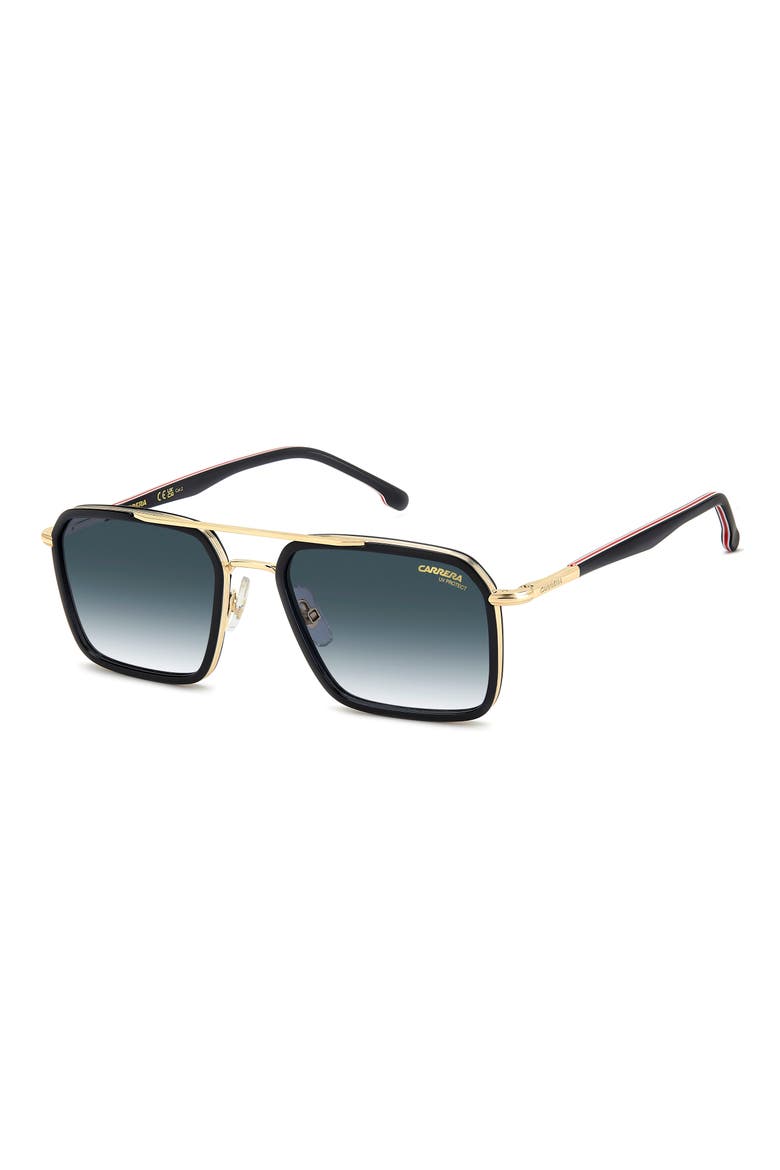 55mm Navigator Sunglasses, Alternate, color, BLACK RED/ DARK BLUE